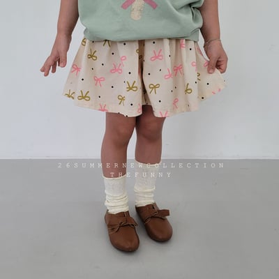 042435蝴蝶結褲裙(兩色)2