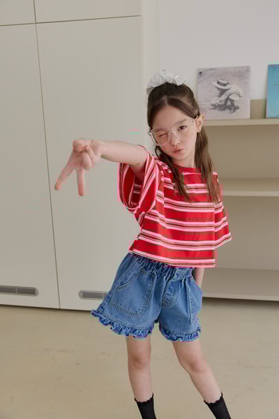 041018條紋短上衣(兩色)7