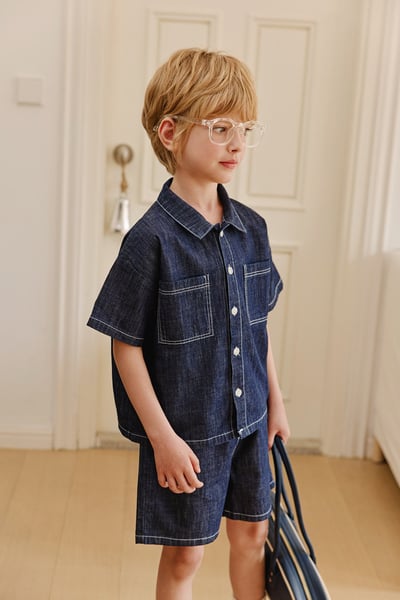 041101深藍翻領牛仔上衣4