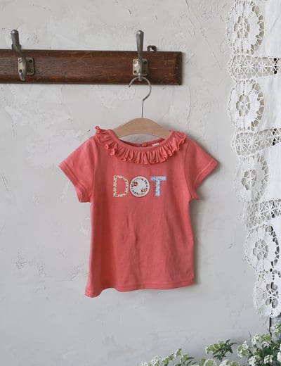 032335荷葉領圖樣上衣(四色)6