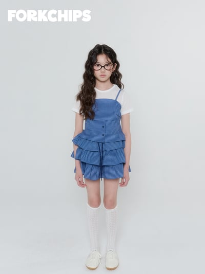 042035格子蛋糕褲裙(兩色)6