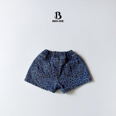 051232藍豹紋短褲1