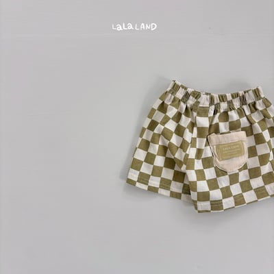 041577幼童格子短褲(三色)3