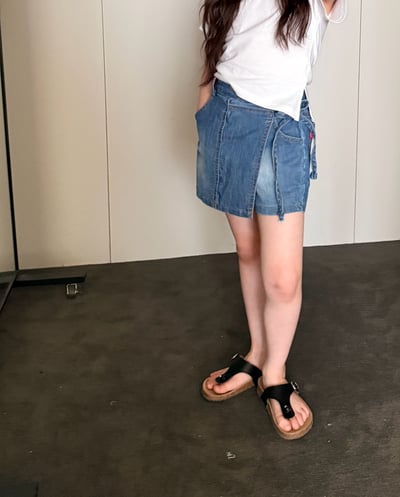 042106刷色牛仔褲裙1