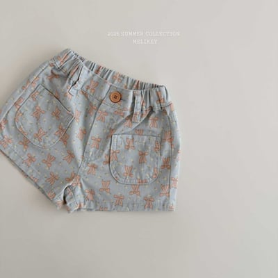 040111蝴蝶結短褲(兩色)3