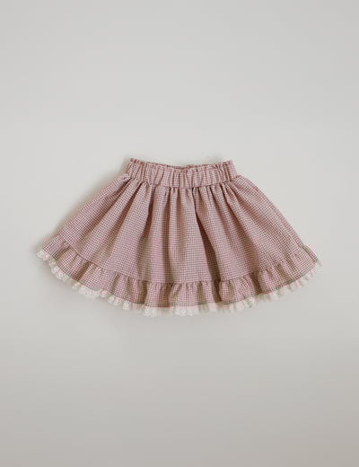 15511花邊格子裙(兩色)3