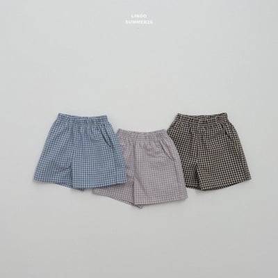 050923格子短褲(三色)1