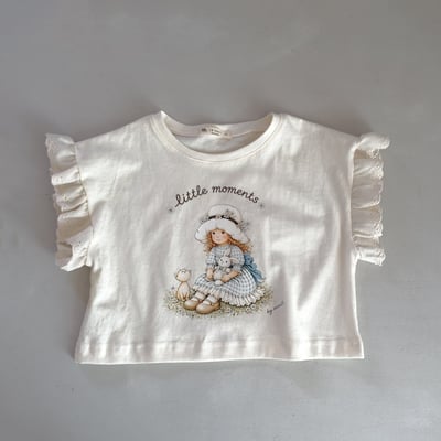 050308女孩花邊袖上衣(兩色)4