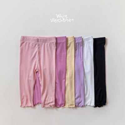 030923素面捲邊七分內搭褲(六色)3