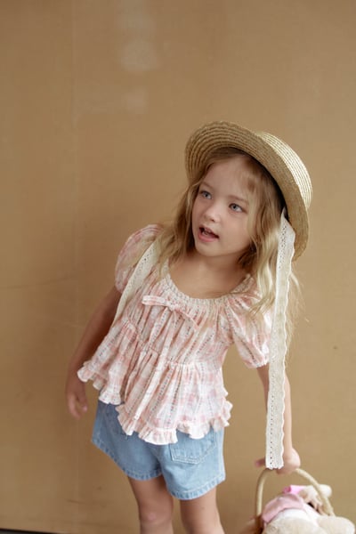 032708格子造型上衣(兩色)9