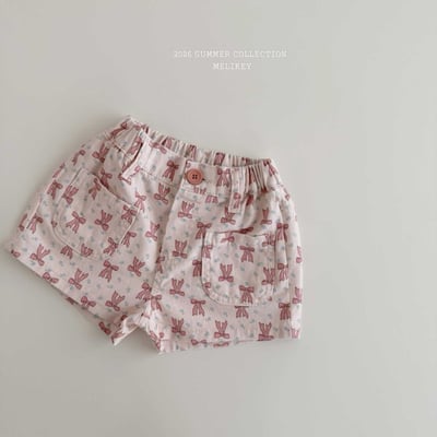 040111蝴蝶結短褲(兩色)4