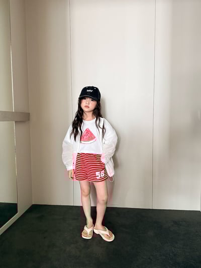 042118數字58紅條短褲4