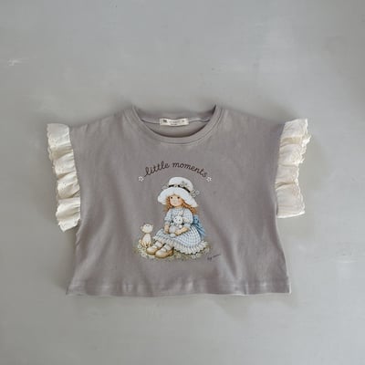 050308女孩花邊袖上衣(兩色)6