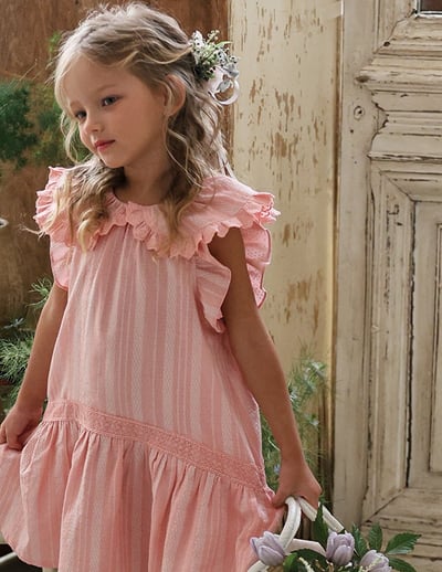 032343荷葉翻領連身裙(兩色)11