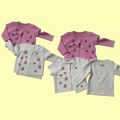 53018蝴蝶結外套組(兩色)1