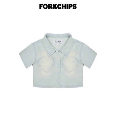 042034翻領愛心短上衣(兩色)3