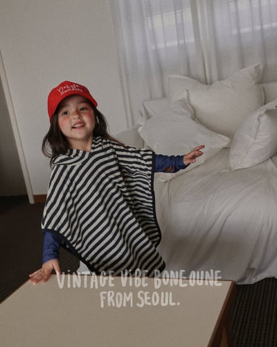 041758狐狸連帽條紋浴袍(兩色)11