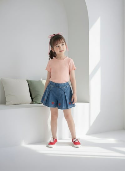 042335草莓褲裙(三色)7