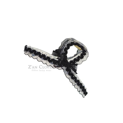 032532花邊髮夾(兩色)5