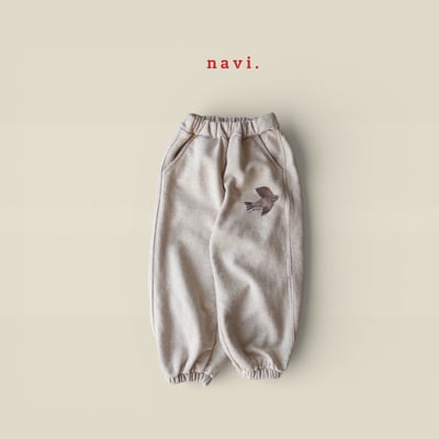 30011手繪小鳥束口褲(兩色)8