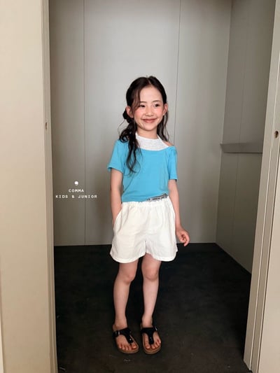 052716腰部英文短褲(兩色)8