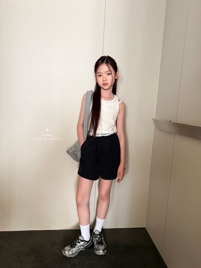 052716腰部英文短褲(兩色)3