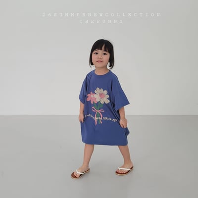 042436花朵連身裙(兩色)7