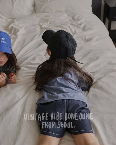 041738線條黑藍牛仔短褲6