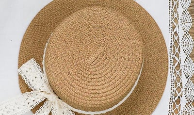 032346花樣綁帶帽(兩色)6