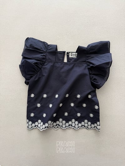 051901荷葉花袖套裝(兩色)4