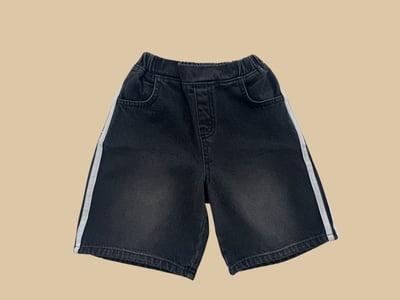 041008側邊線條牛仔短褲(兩色)2