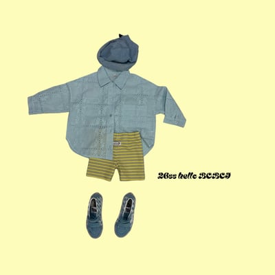 53025親子翻領上衣5