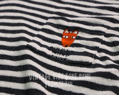 041758狐狸連帽條紋浴袍(兩色)7