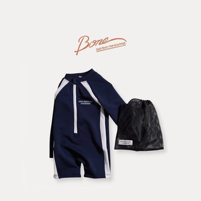 041765深藍連身泳裝1