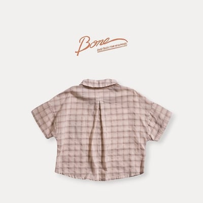 041730翻領格子上衣(兩色)4