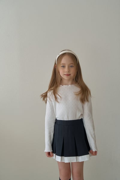 25422大童的捲邊上衣(兩色)5