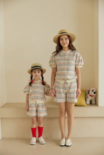 042338親子條紋短褲6