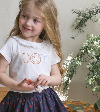 032335荷葉領圖樣上衣(四色)17