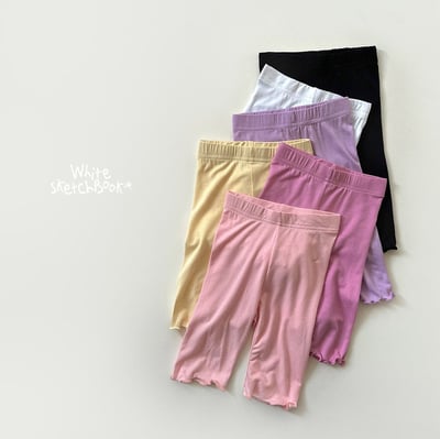 030924素面捲邊五分內搭褲(六色)3