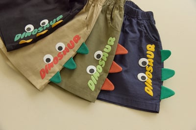 042344恐龍短褲(四色)4