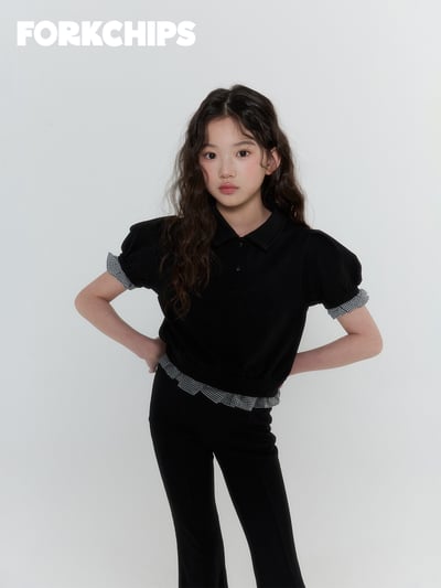 042018翻領格子袖上衣(兩色)9