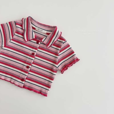 040104翻領條紋上衣(兩色)2