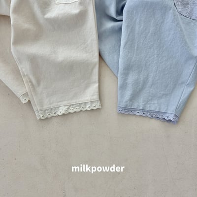 040922下擺花邊褲(兩色)3