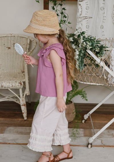 032339格子花邊褲(兩色)12