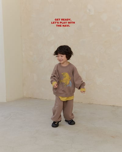 30011手繪小鳥束口褲(兩色)5