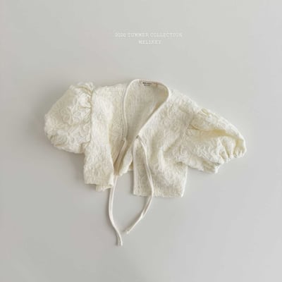 040150泡泡袖綁帶外套(兩色)3