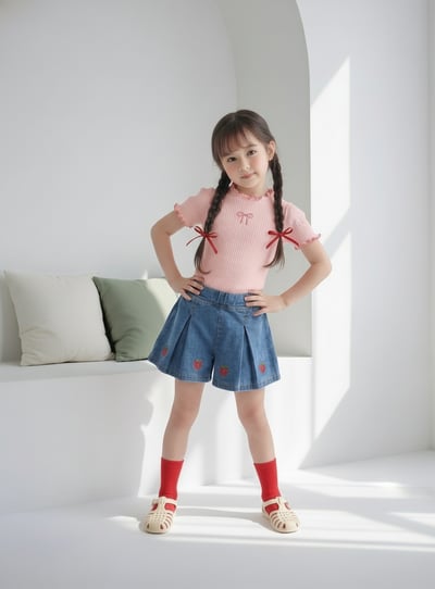 042311捲邊蝴蝶結上衣(四色)6