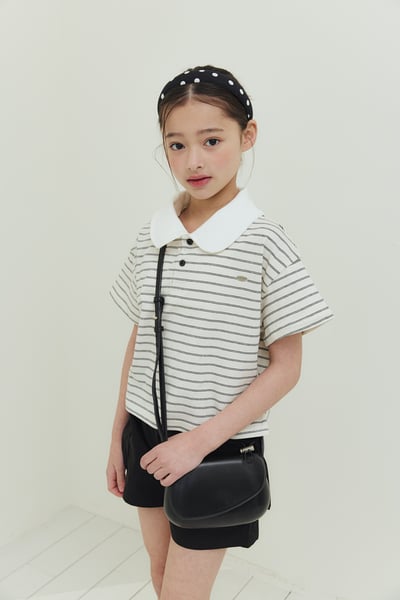 032431翻領條紋上衣(兩色)7