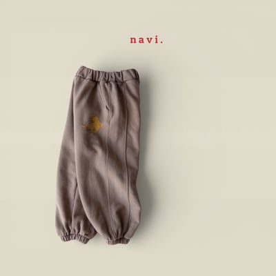 30011手繪小鳥束口褲(兩色)10