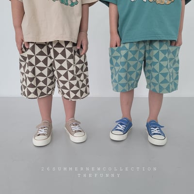 042406圖形短褲(兩色)2